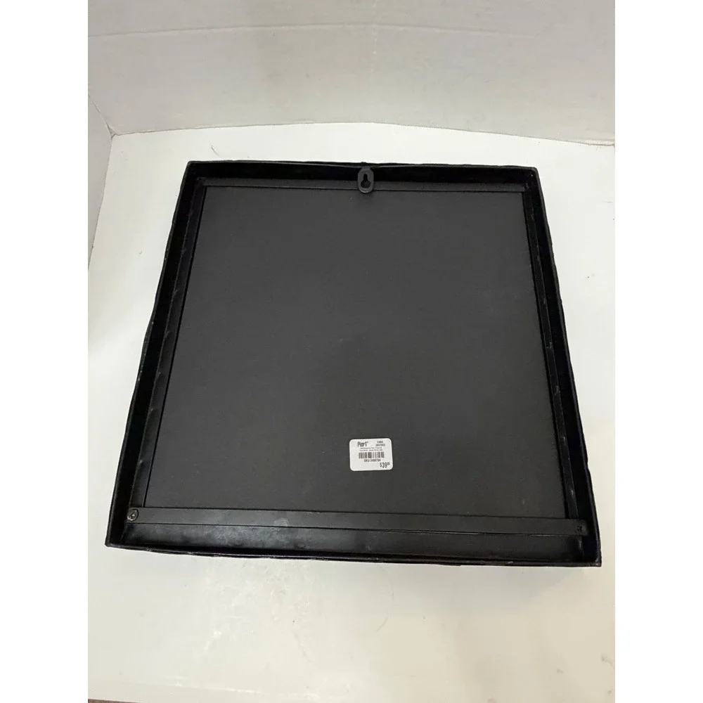 Pier 1 One Imports Mirror Square Seed Beaded Brown 14